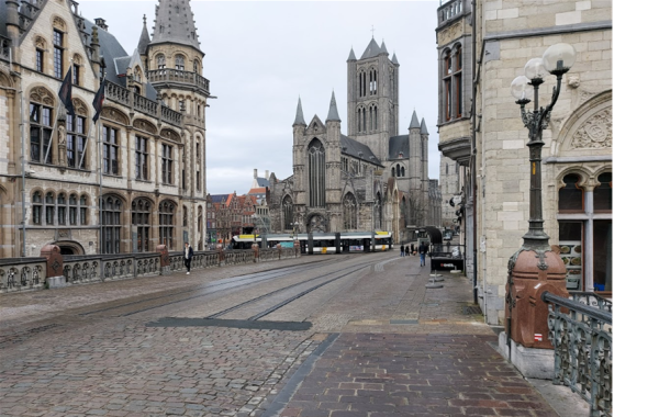 Sint-Michielskerk from Saint Michael's Bridge
